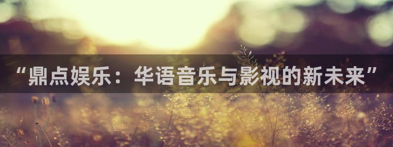 盛煌平台注册：“鼎点娱乐：华语音乐与影视的新未来”